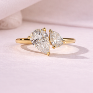 Anel de Noivado Gotas