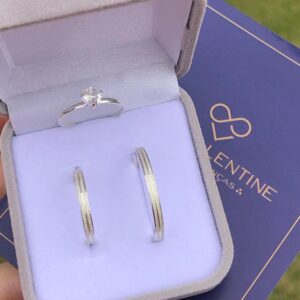 Par de Alianças Flor-de-Lis