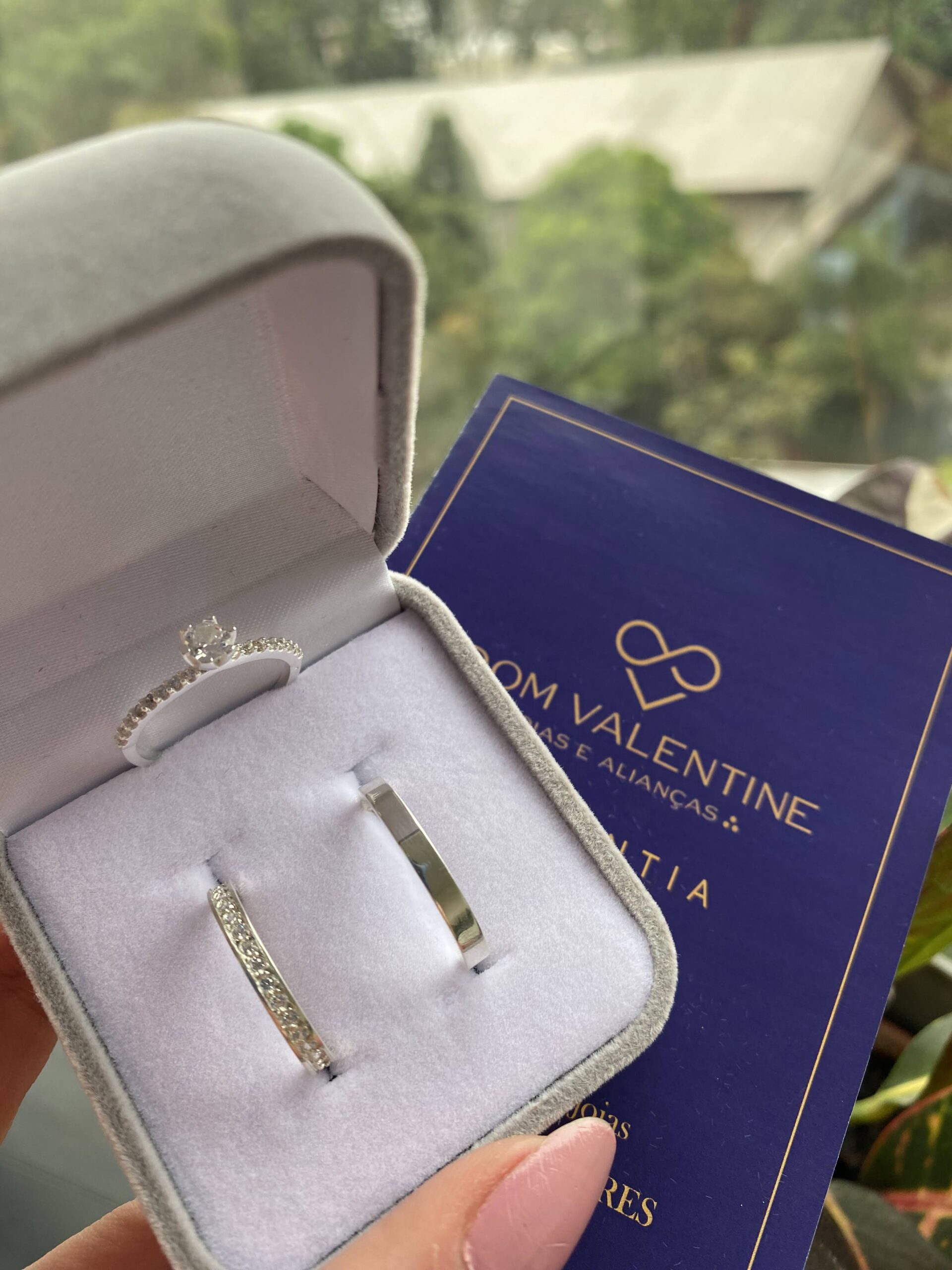 Par de Alianças Jasmim