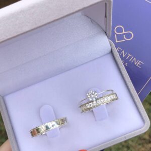 Par de Alianças Peônia